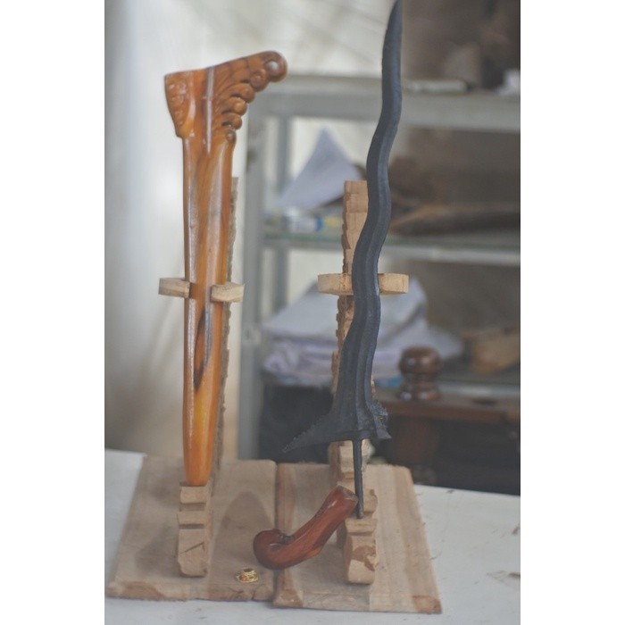 KERIS SEMPANA BALI COROK 42cm warangka walikat bkn sengkelat sepuh