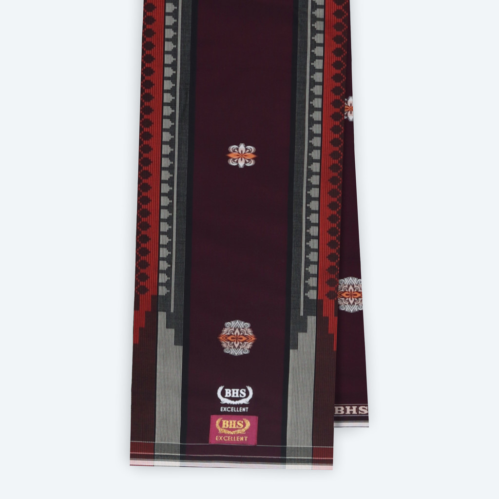 Sarung BHS Excellent Gold Motif E52 SGF SJ Merah 02