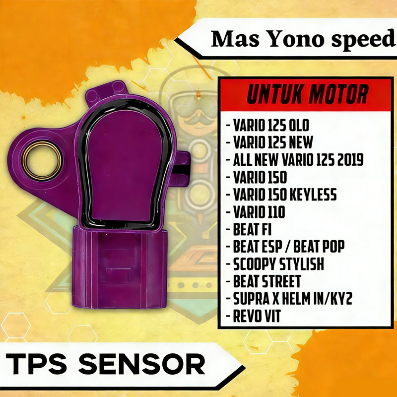 Sensor TPS BRT Vario 125 Vario 150 Beat Fi Scoopy Fi Vario 110 Fi Supra X 125 FI TPS Racing TPS