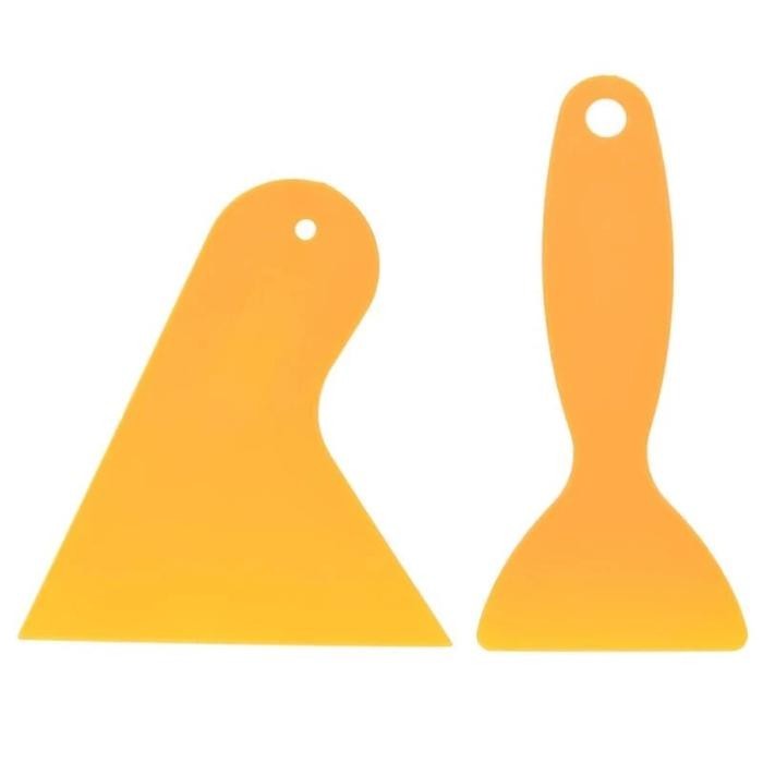 25pcs Scraper Scapers Kape Alat Bantu Pasang Kaca Film Sticker Wall Paper Leher Panjang Plastik Pasa