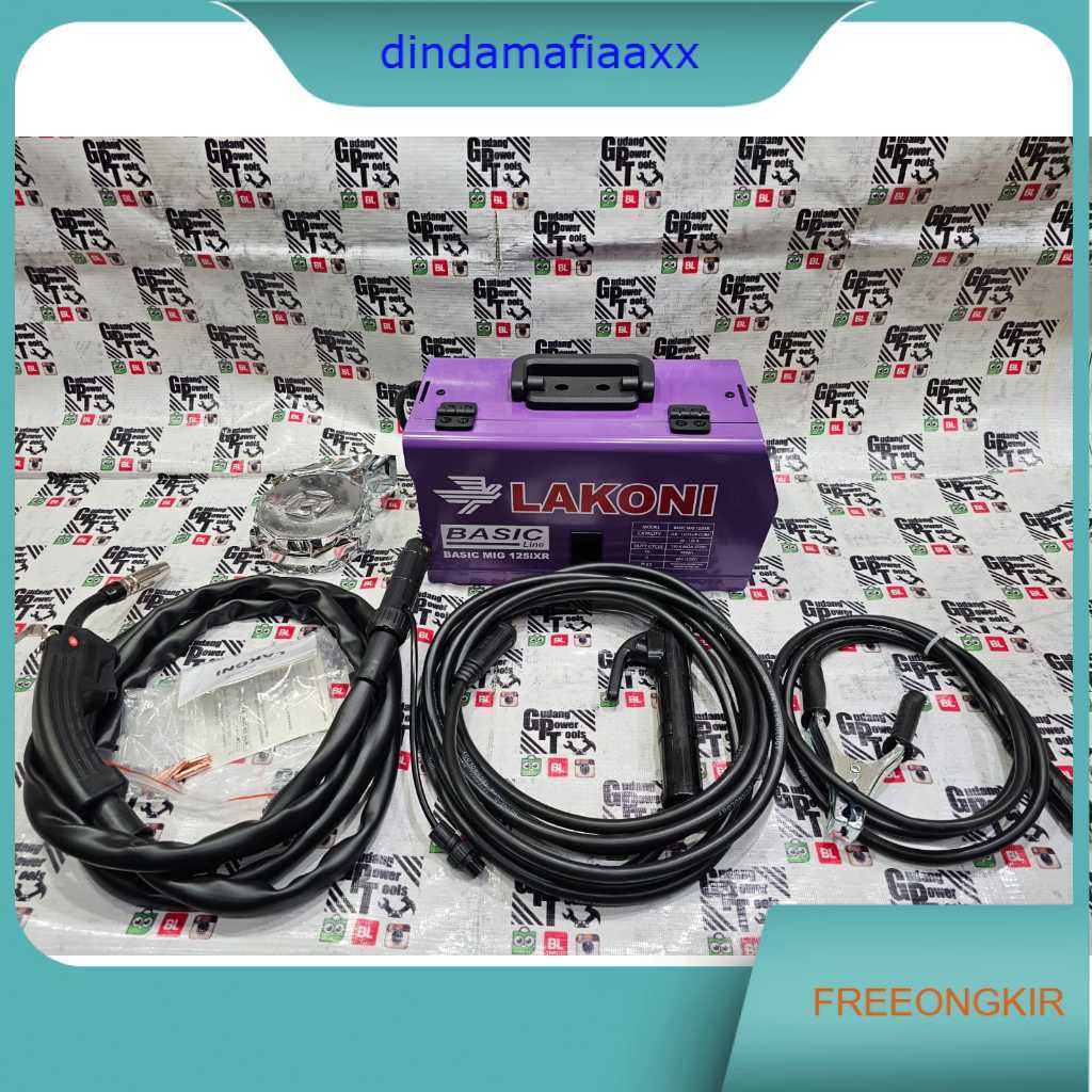 Mesin Las CO Mesin Las Mig Tanpa Gas 120A Lakoni Basic MIG 125
