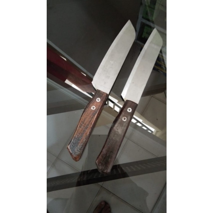 Pisau Jawa /Pisau Gagang Kayu Tajam Terlaris _ISKA