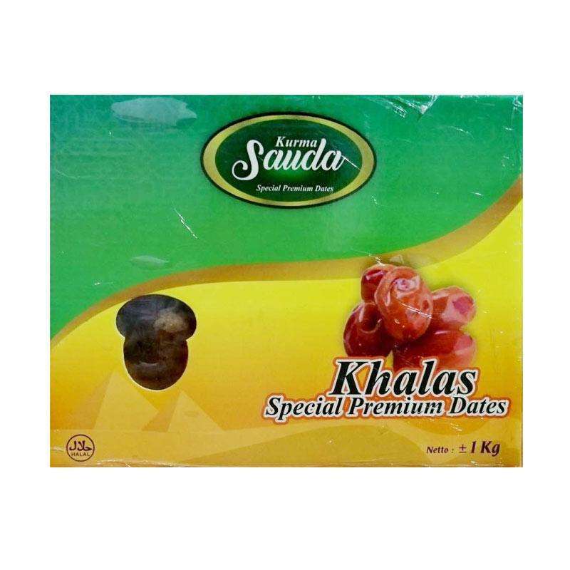 Kurma Khalas Sauda 1 kg - Kurma Lembut, Tidak Terlalu Basah