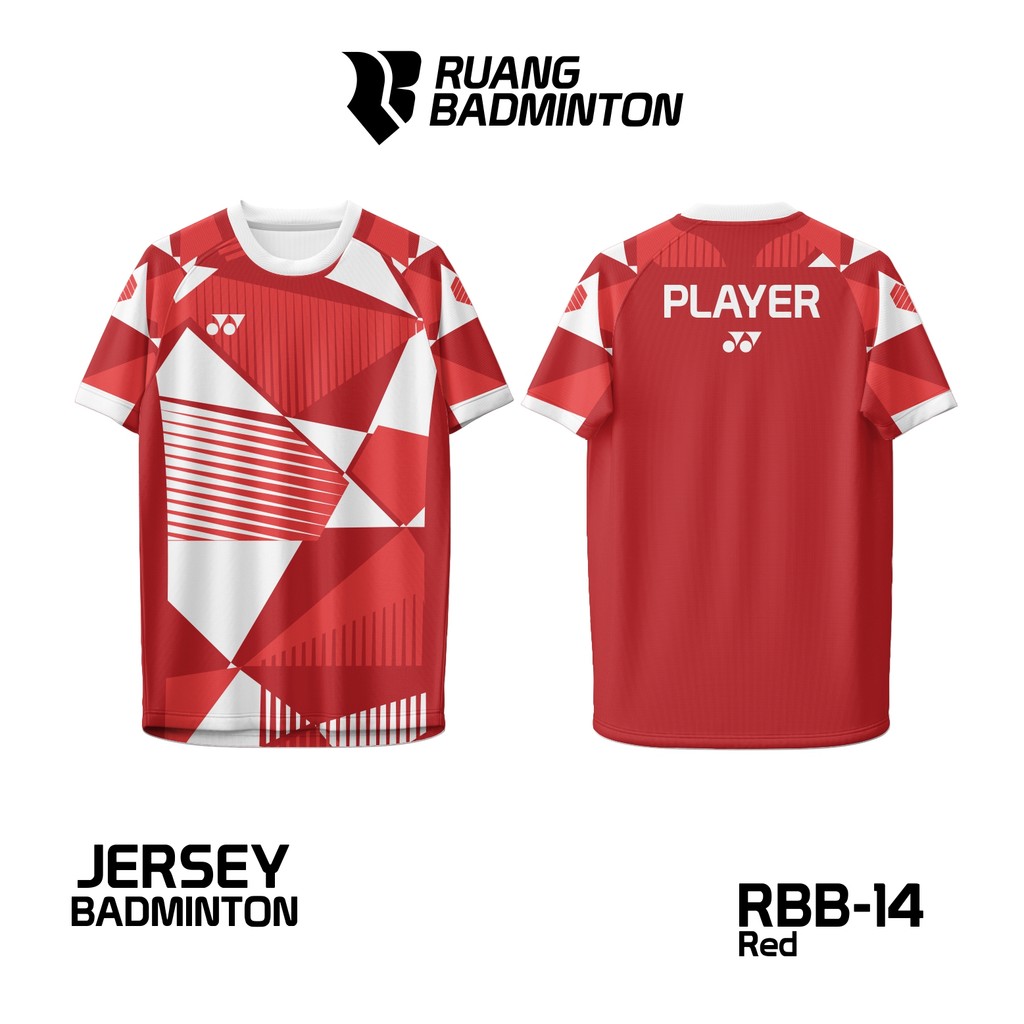 RUANG BADMINTIN JERSEY FANTASI YONEX BULU TANGKIS CUSTOM NAMA RBR-14 YONEX