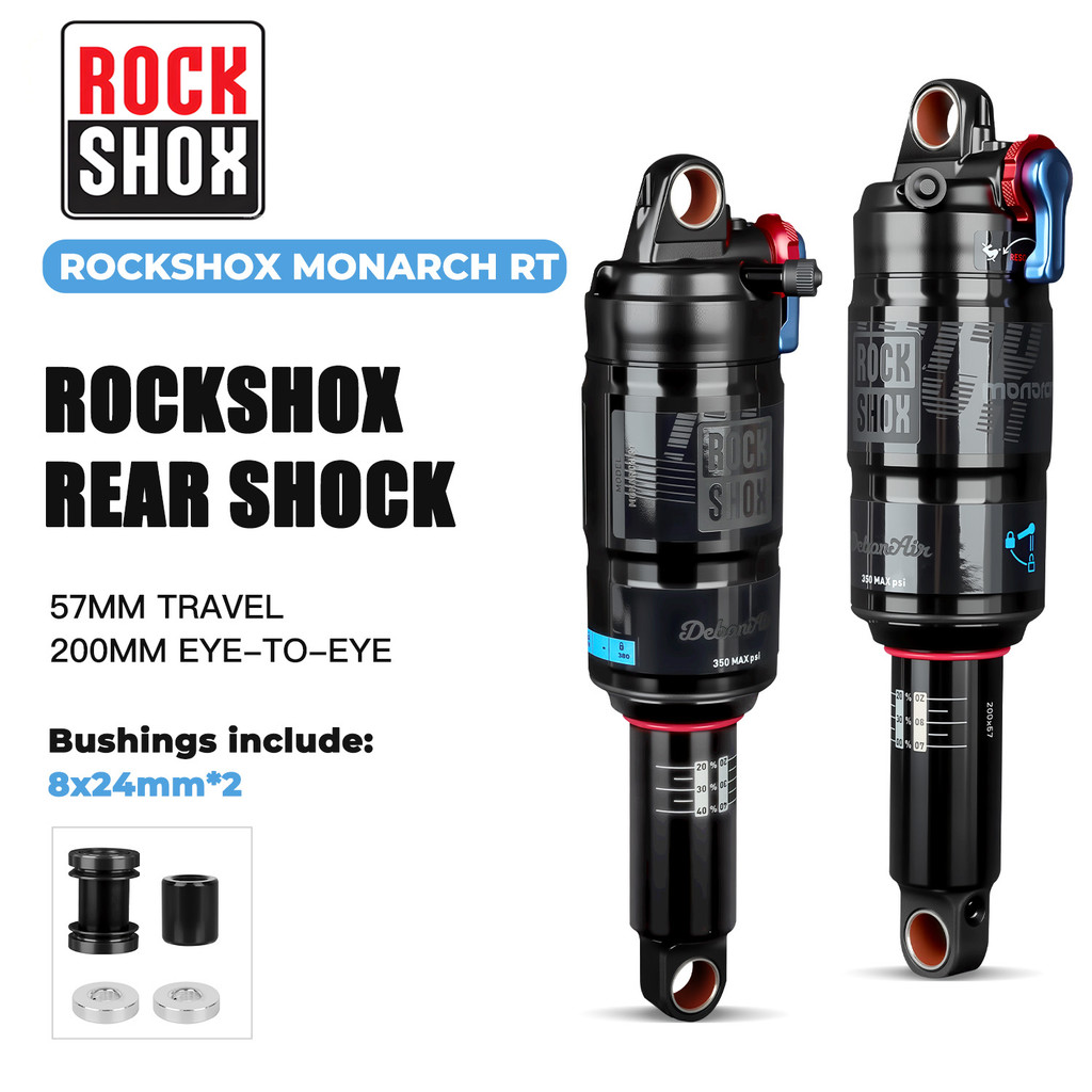 RockShox 2020 Monarch Shockbreaker Belakang Sepeda 200x57mm DebonAir 350PSI MTB Downhill Air Shock 1