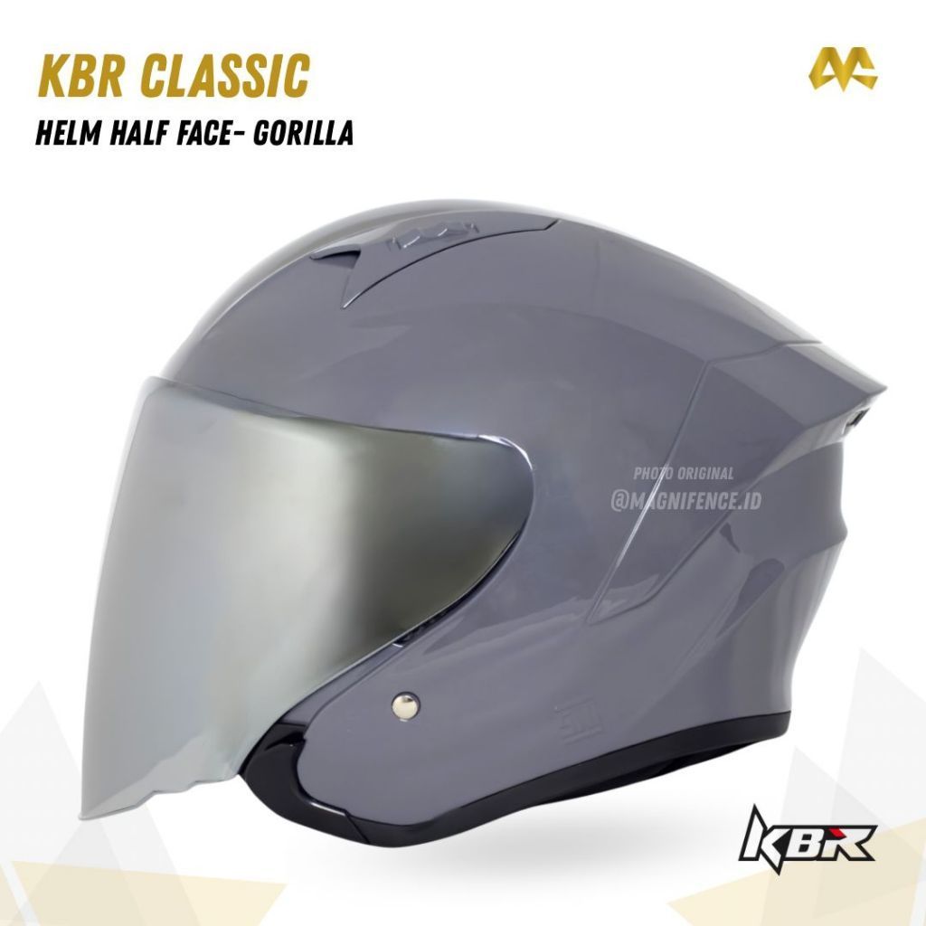 TERBARU Helm Half Face KBR Thanos Thermatron Original helm Half Face  Leopard Spoiler Helm Half Face
