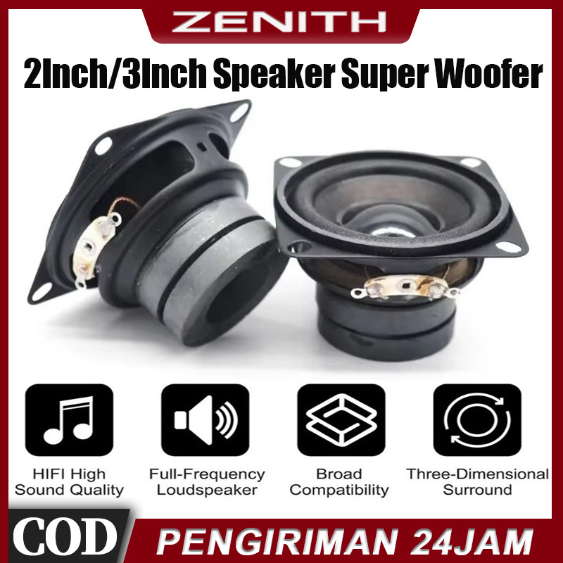 2Inch/3Inch Speaker Super Woofer Mini Bergaransi High Power HIFI Bass