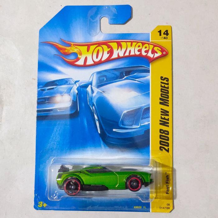 Mainan Hot Wheels Fast Fish hijau 2008 New Models rare