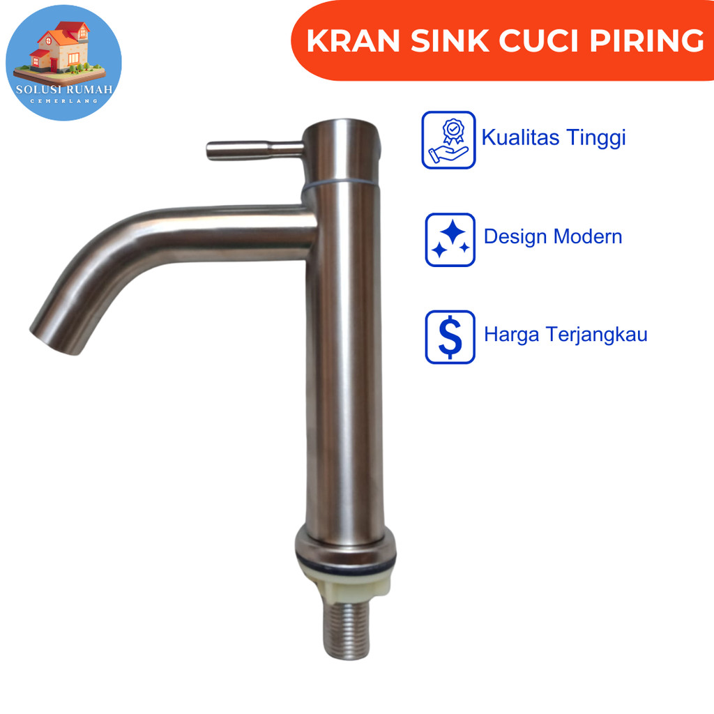 Kran Air / Kran Wastafel Stainless Steel