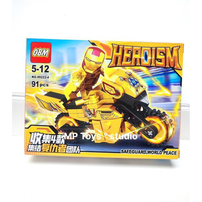 Mini figure superheo avengers block iron man spiderman brick  hulk captain america figgure blok balo