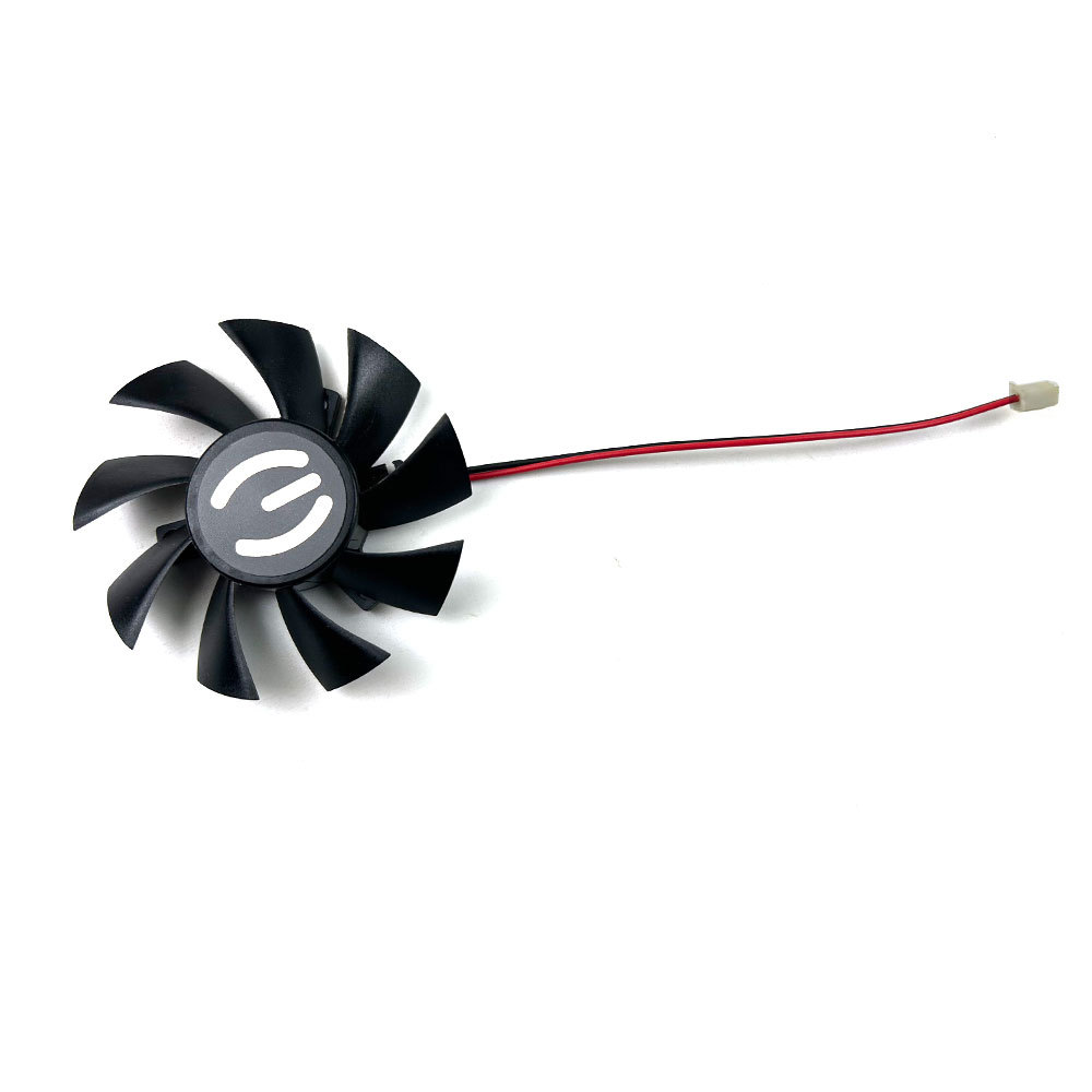 NEW Cooling Fan 75MM 2PIN T128015SH 0.32AMP For EVGA GTX650TI GTX650 GT740 GTS450 Graphics Card Cool