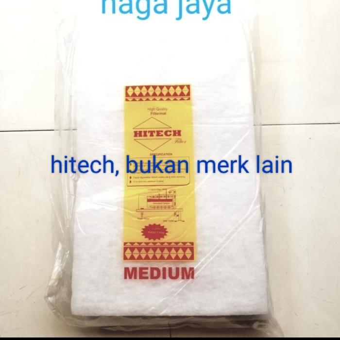 Klik Pakan kapas busa hitech medium100 x 30 cm filter aquarium dan kolam ikan