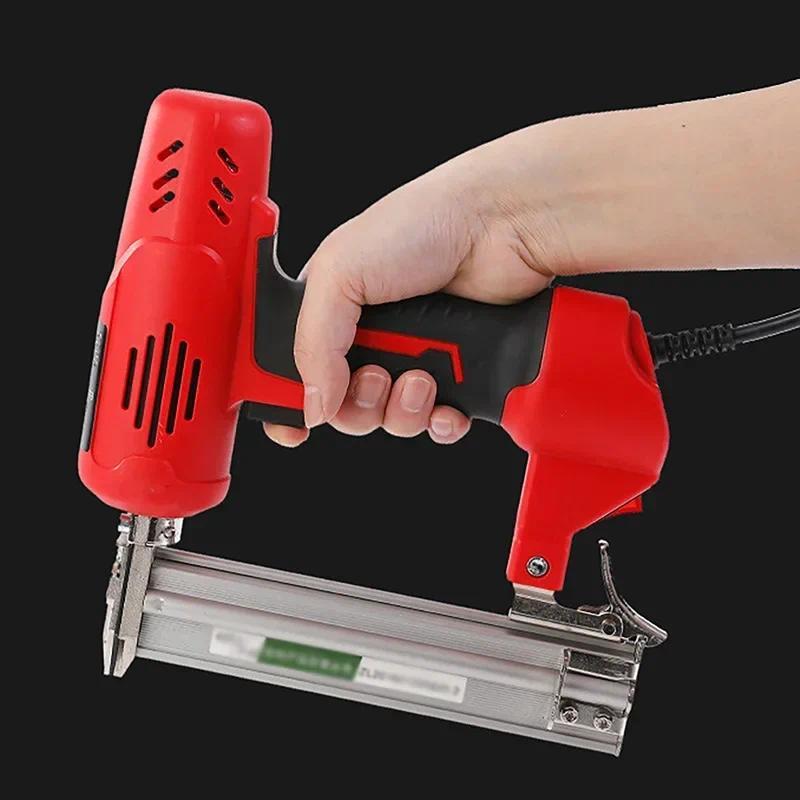 2600W F30 Electric Nail Gun Woodworking Frame Stapler Y Furniture Construction Nail Electric Tools 2