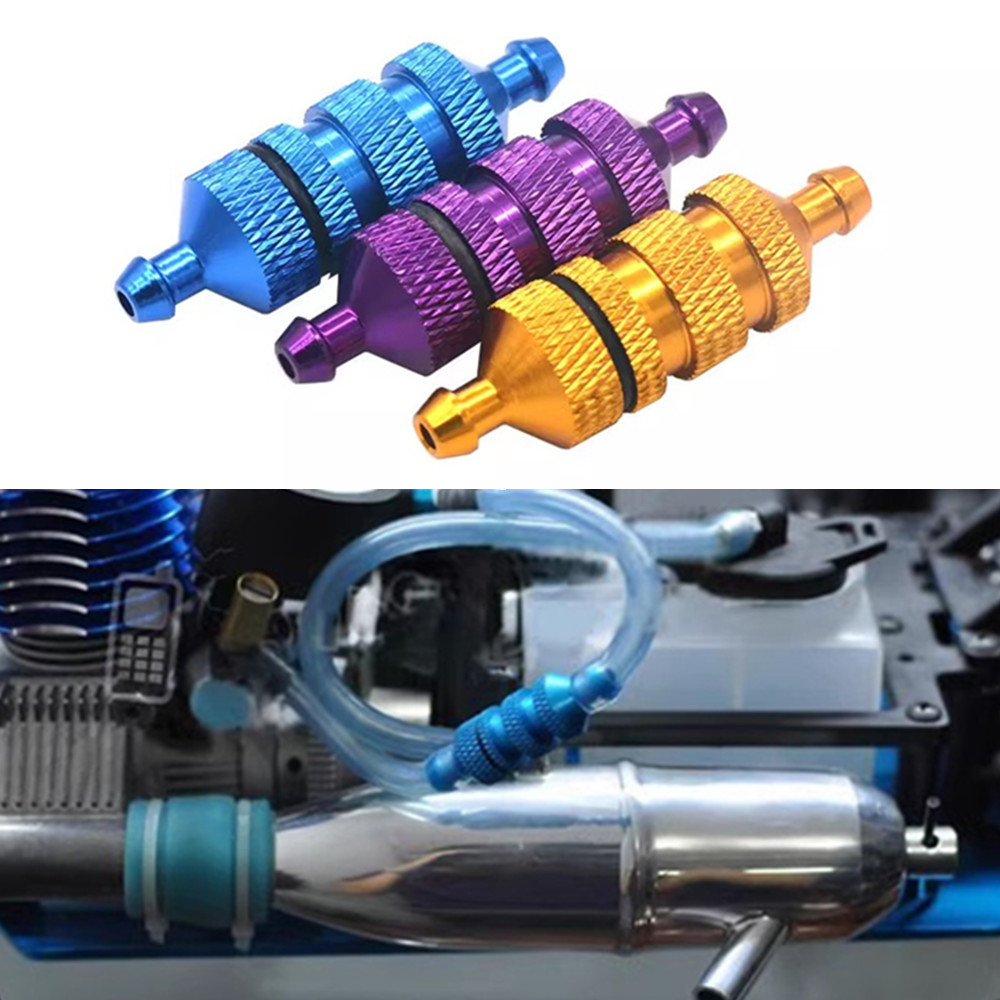 1PCS Aluminum Fuel Filter Nitro 1/8 1/10 RC Model Car Spare Parts HSP Racing 02156 HSP 94122 94188 T