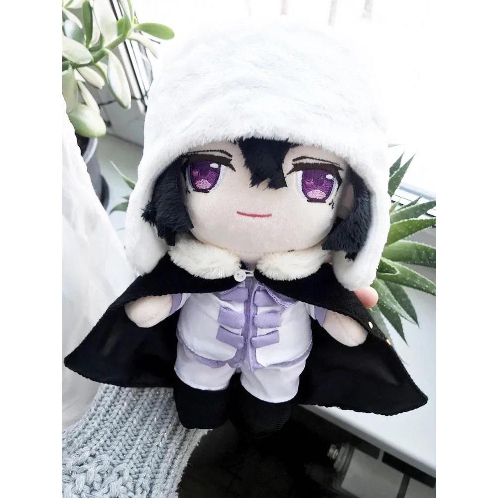 Anime Fyodor Dostoyevsky Plush Doll Stuffed Toy angeable Clothes Plushie Figure Cosplay Costume Prop