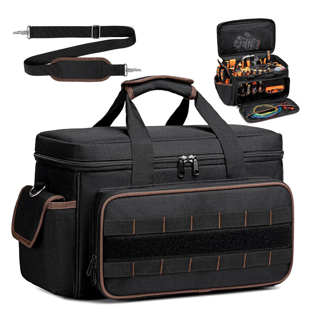DGEV Tool Tote, Tool Bag Organizer, Electrician Tool Bag, Tool Bag, Tool Caddy, Tool Bags for Electr