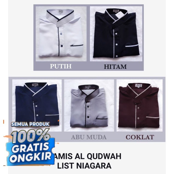 GAMIS IKHWAN PAKISTAN AL QUDWAH GAMIS PRIA- pakaian pria lainnya