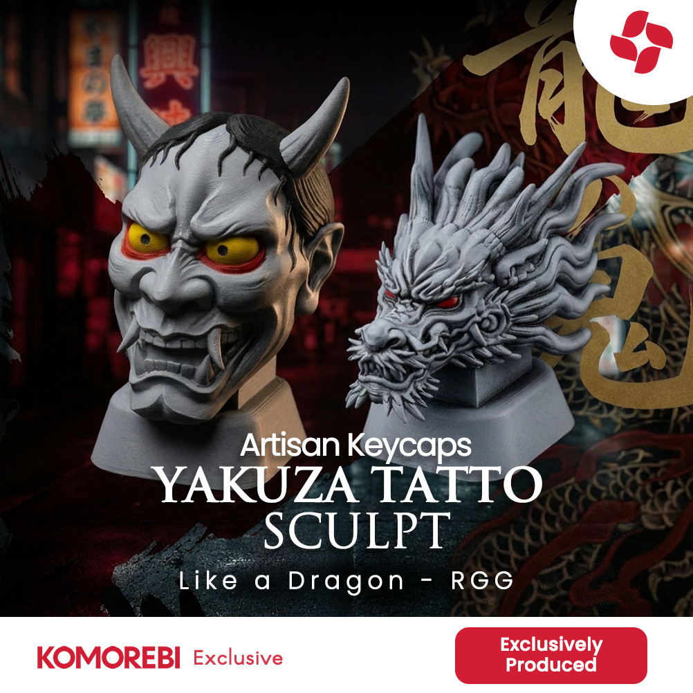 Artisan Keycaps Yakuza Tattoo Sculpt Kiryuu Kazuma Majima Like a Dragon Mechanical Keyboard (166)