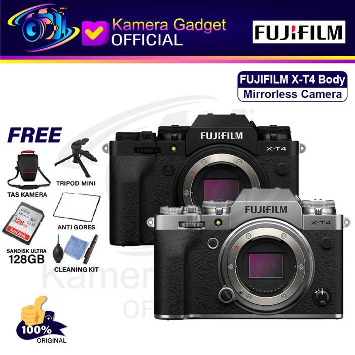 Fujifilm Fuji XT4 XT-4 Body Only BO X-T4 Camera Mirrorless - PAKET A STANDAR