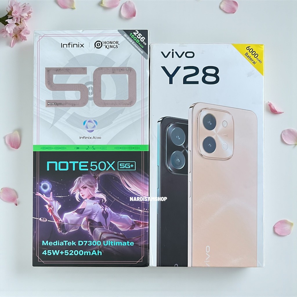Second Infinix Note 50X 5G 8/256Gb & Second Vivo Y28 6/128Gb Mulus Fulset Sesuai Gambar