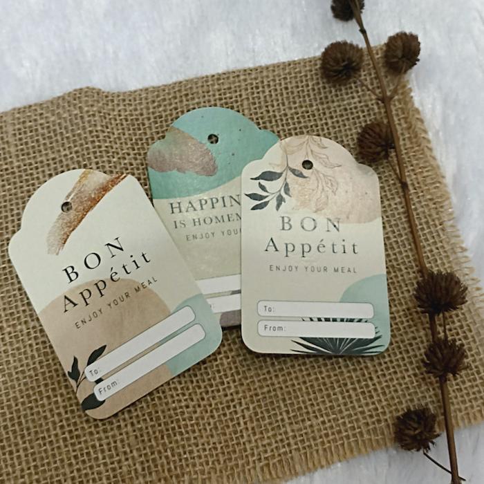 Hang Tag Homemade isi 50 / Hang Tag Makanan/ Hang Tag Hampers - HM_01