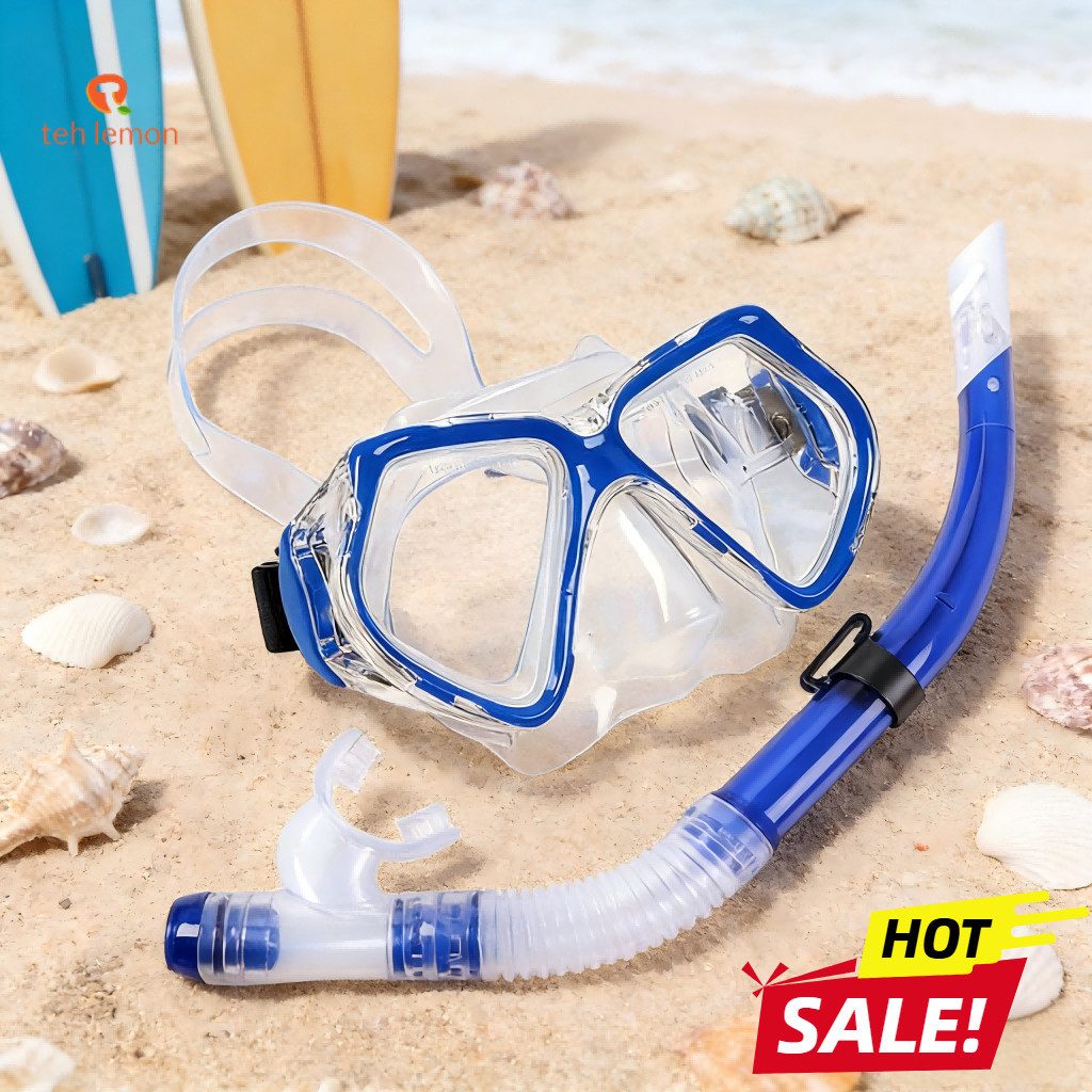 Kacamata Selam Snorkeling Anti Kabut Kaca Tempered Aman Nyaman