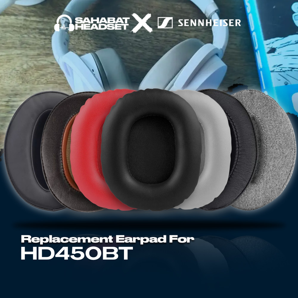 Ear Cushion Earpad Earcup Sennheiser HD450BT HD 450BT 450 HD450 BT Busa Bantalan Pad Foam