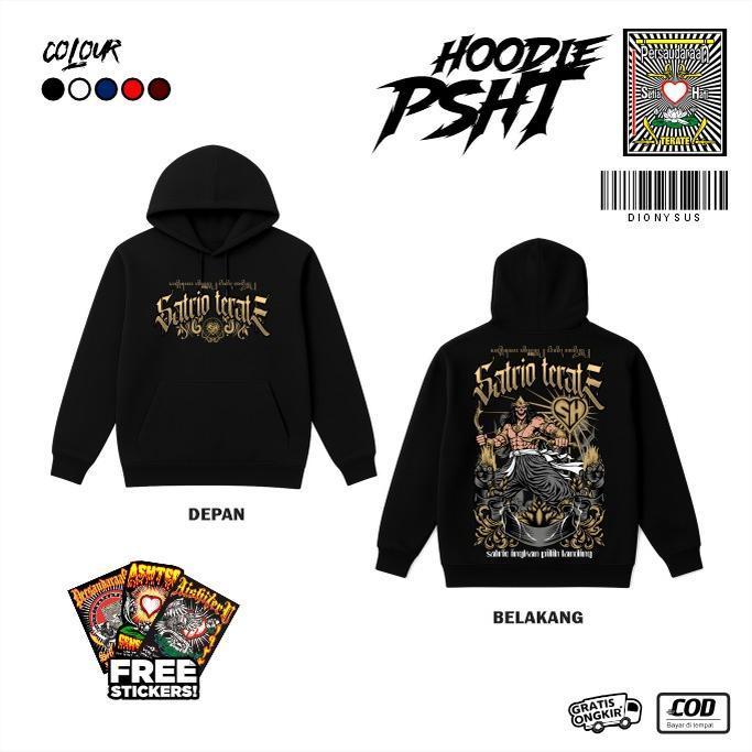 DIONYSUS CLOTH Jaket Hoodie Zipper PSHT Desain Terbaru Satrio Terate Fashion Pria Wanita Sablon DTF 