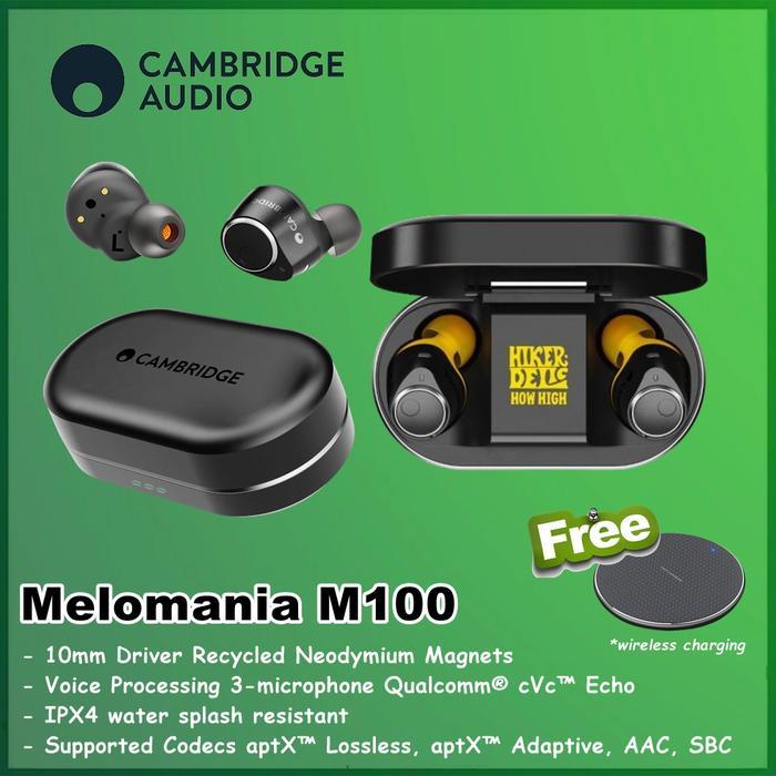 Cambridge Audio Melomania M100 M 100 in Ear True Wireless Headphones ANC - Black