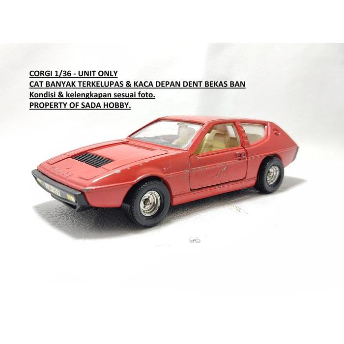 Vintage Corgi Toys Skala  1/36 Lotus Elite Merah England