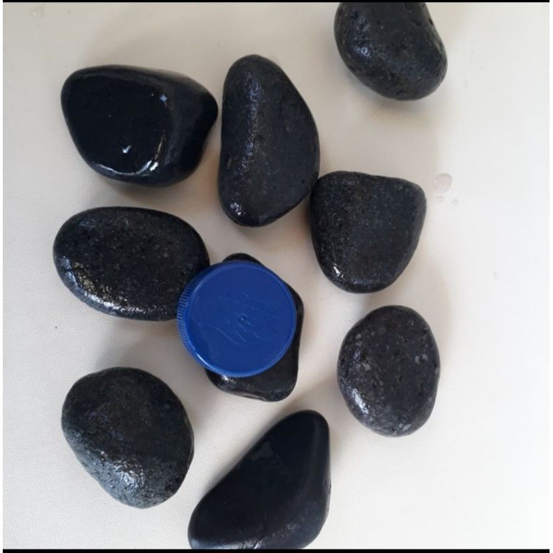Batu koral hitam 1 kg, batu taman hitam, batu aquarium