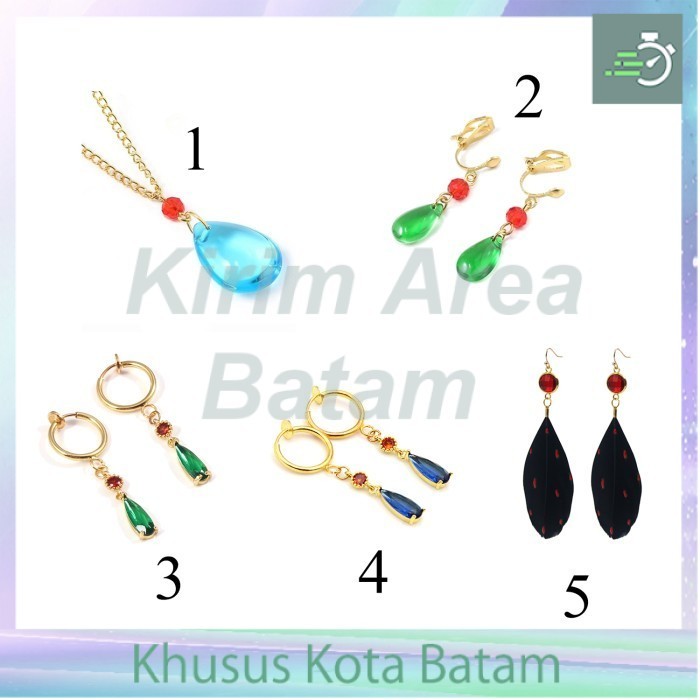 Set kalung anting cosplay howl no ugoku shiro howl's moving castle