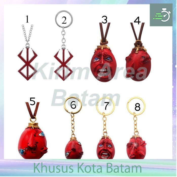 Kalung berserk brand of sacrifice behelit merah