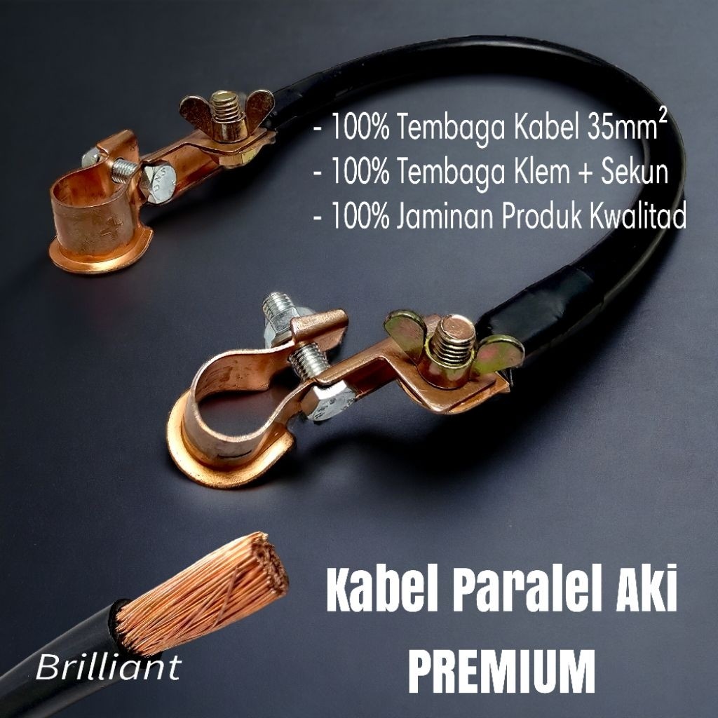 GLX3 * PREMIUM Kabel Seri Paralel Accu Aki TRUK 25mm² / 35mm² - 100% TEMBAGA