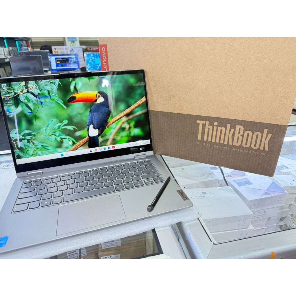 laptop leptop lenovo thinkbook 14s yoga core i5-1335u ram 16gb ssd 512gb second bekas like new full 