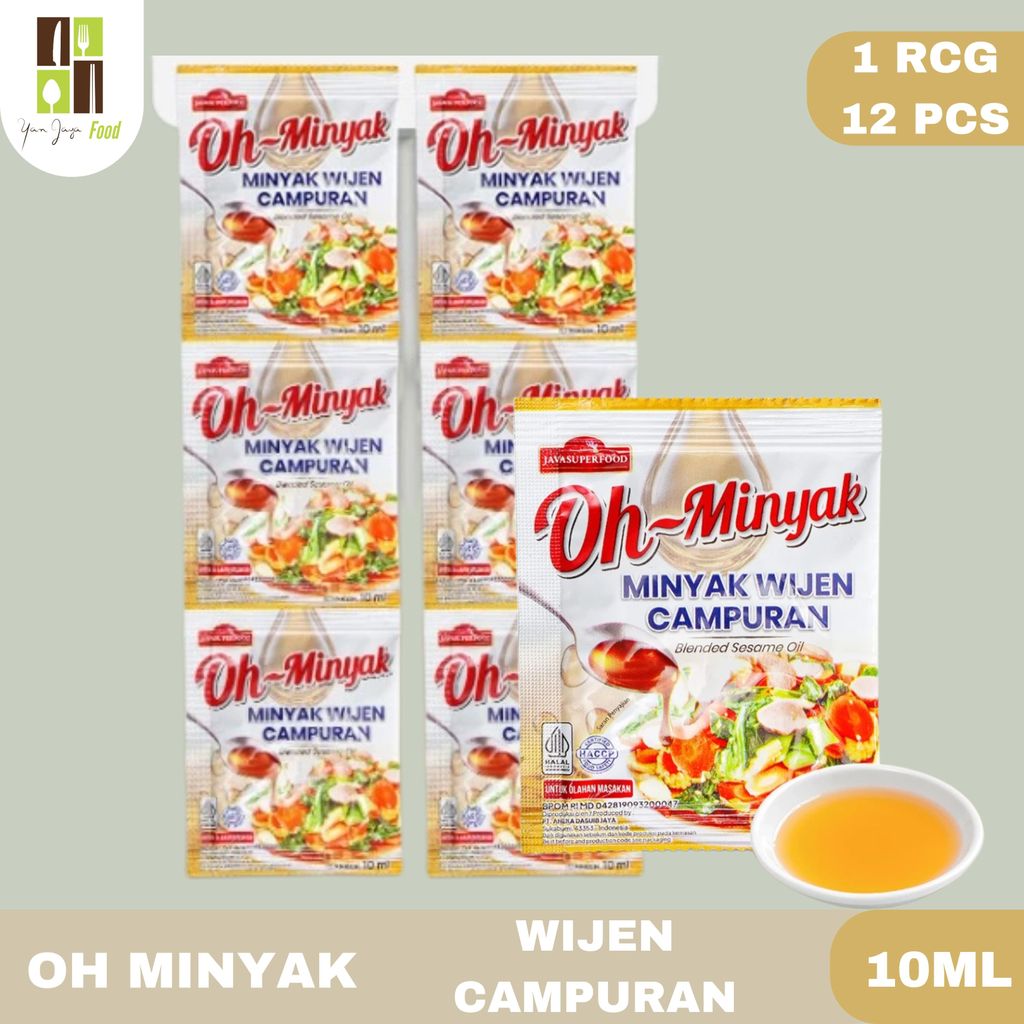 Oh Minyak Wijen Campuran 10ml - 1 RENCENG / 12 PCS / Blended Sesame Oil / Minyak Wijen Sachet