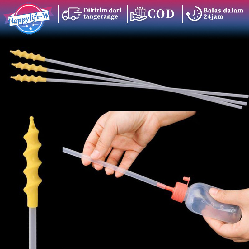 10pcs Catheter Pig Alat IB Inseminasi Buatan Babi Kateter Babi Spiral Kateter Inseminasi Buatan Babi