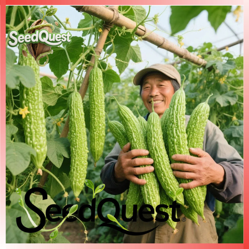 paket isi 20pcs Fresh Benih Pare Hijau Hibrida Wanara F1 PARE benih High Yield unggul biji