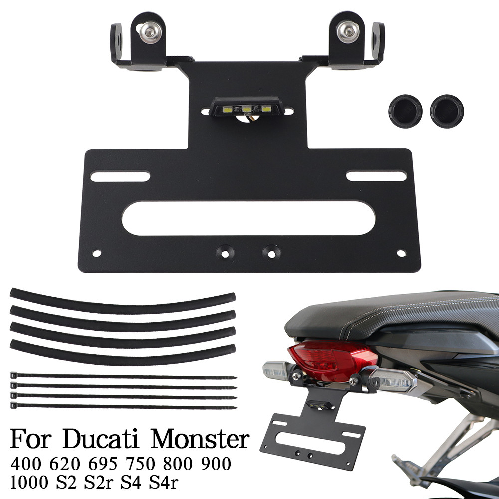 License Plate Holder Bracket Rear Tail Tidy Fender Eliminator For Ducati Monster 400 620 695 750 800