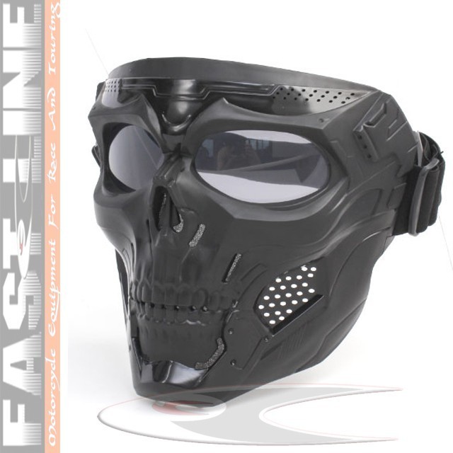 Masker Topeng Tengkorak Biker Motor Keren Garang / Mask Wajah Helm