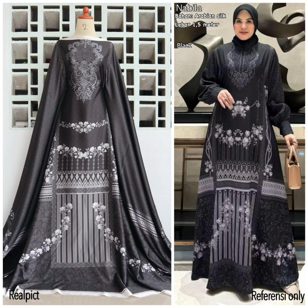 KAIN ARABIAN SILK | NABILA | KAIN MOTIF SULTAN