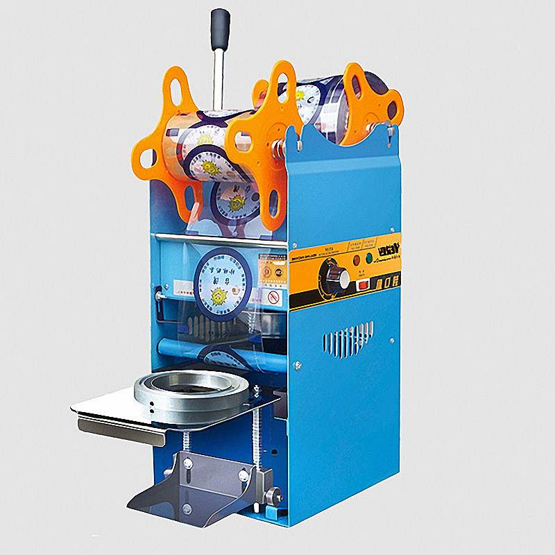 Milk Tea Packing Sealer Bubble Tea Sealing Machine Plastic Cup Sealer Machine