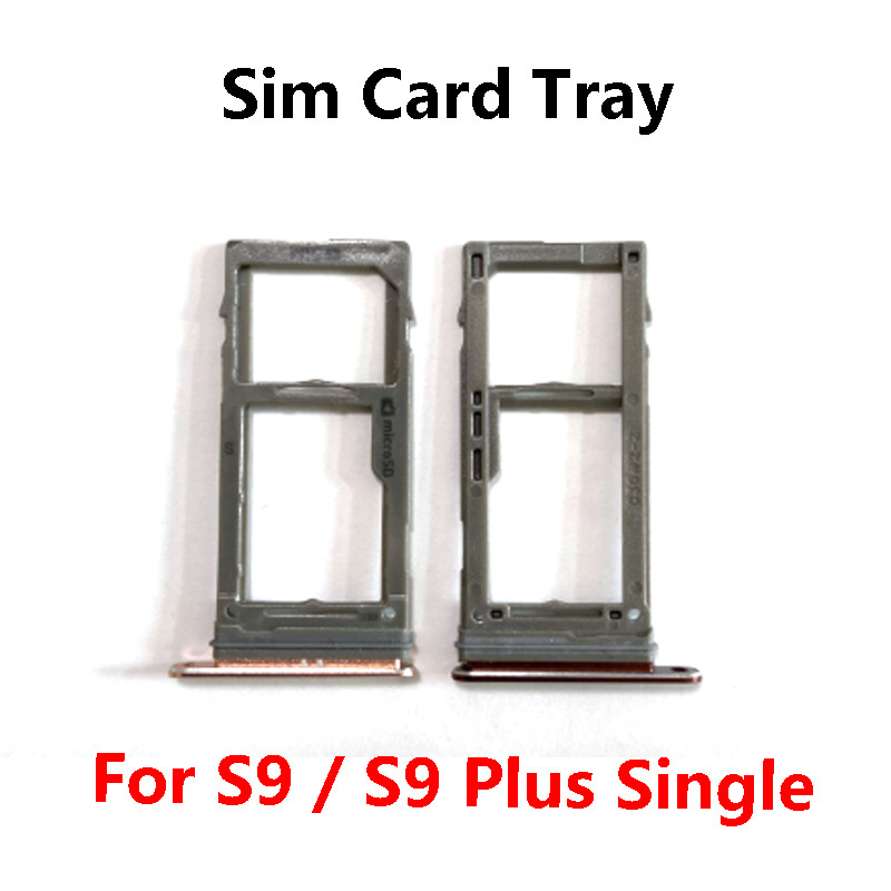 For Samsung Galaxy S9 / S9 Plus Single Sim Tray Holder SIM Card Tray Slot Holder Adapter Socket Repa
