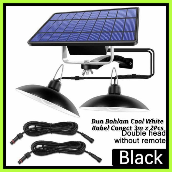 Lampu Luar Ruang LED Rumah Solar Panel Cell Tenaga Surya Matahari Outdoor Indoor Waterproof Lampu Ta