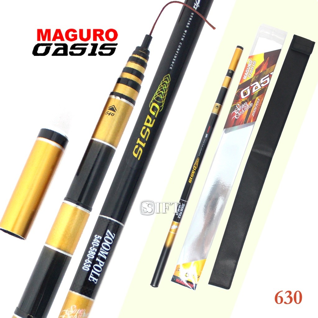 Joran Maguro OASIS Tegek Zoom Carbon | Teleskopik | 360 450 540 630 | IFT Pancing