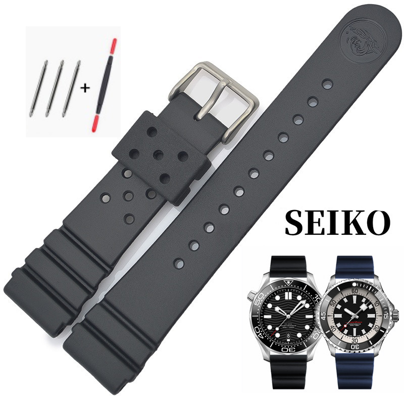 22mm Ruuber Watband for Seiko No.5 Water Ghost DB73BP SBDC031 SBDC033 Small MM SRPD63 SKX007 SKX009 