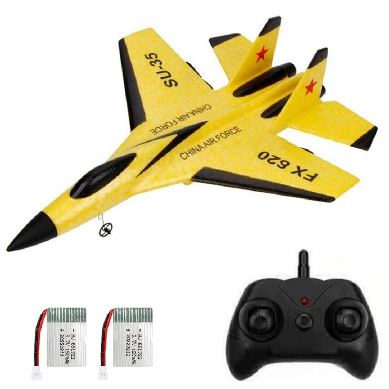 2.4G Glider RC Drone Flanker-E SU35 Fixed Wing Airplane Remote Control Airplane Electric With LED Ou