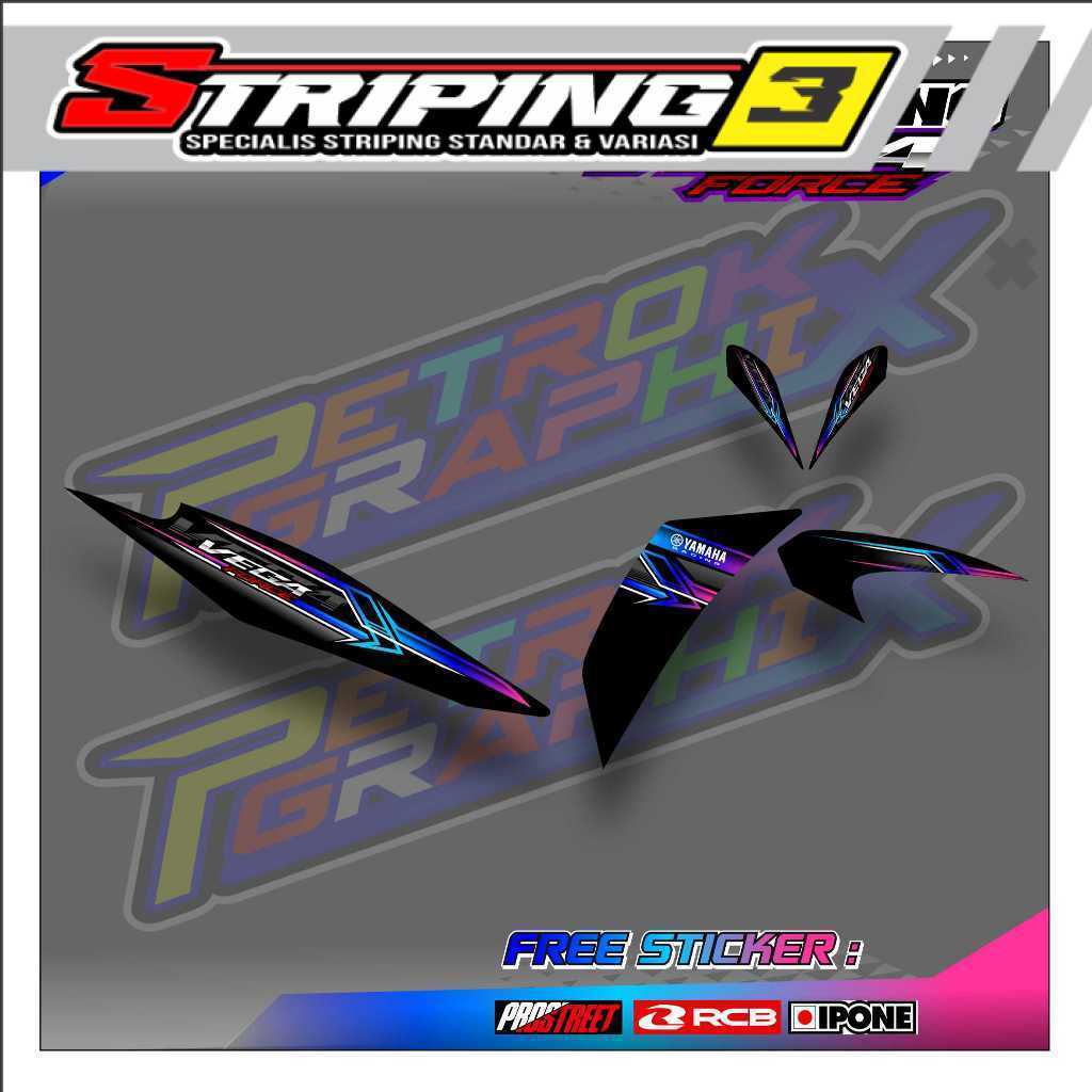 Striping Variasi Yamaha Vega Force / Sticker List Variasi Motor Vega Force