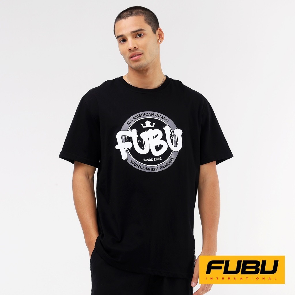 kaos Fubu Round Neck Regular Fit FST01A-0350 Original Design High Quality Cotton Fashion Unisex Tshi