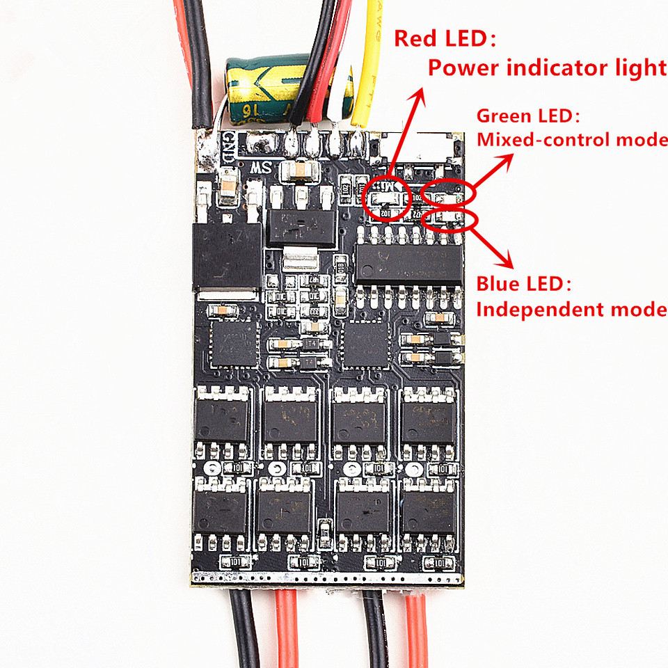 5Ax2 PRO 10Ax2 Dual Way Birectional Brushed ESC 2s-6S Lipo Speed Control For Rc Model Boat/tank Brus